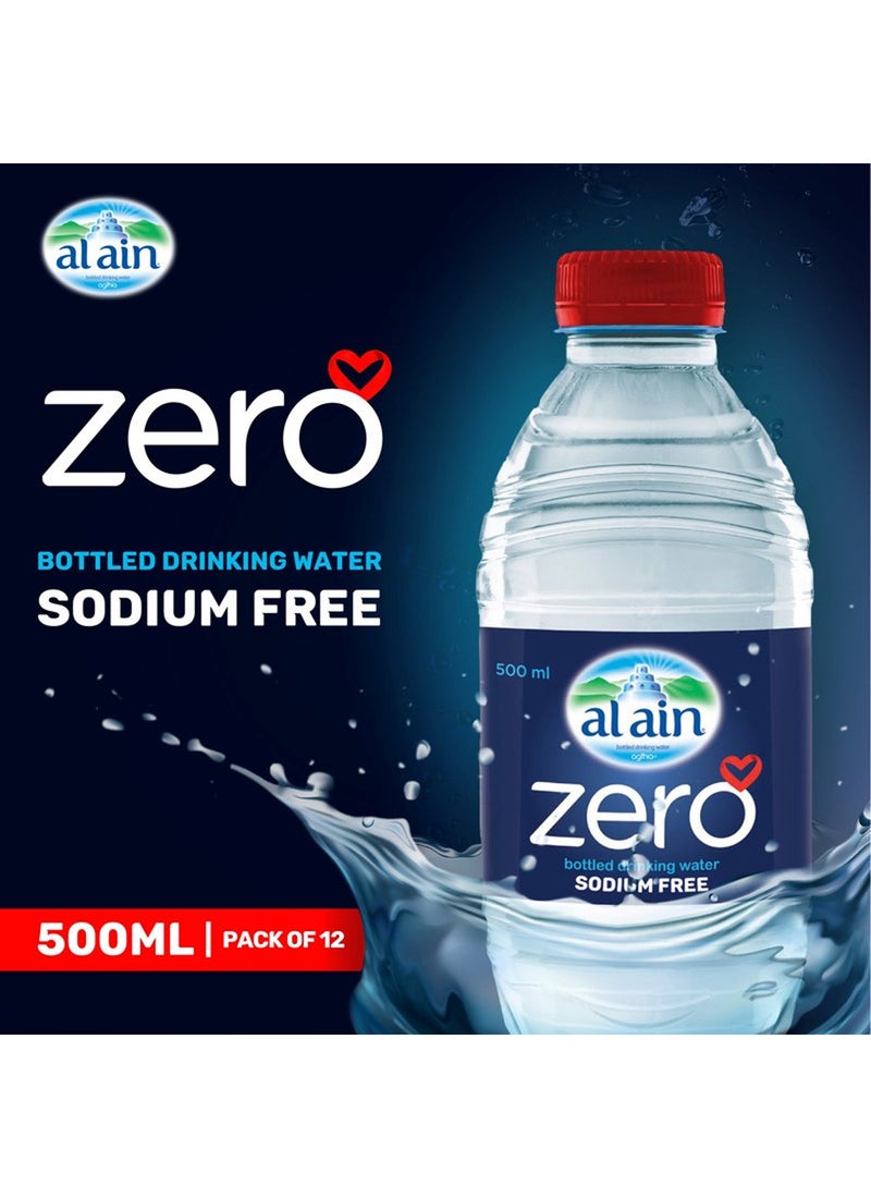 Al Ain - Zero Bottled Drinking Water 500ml Pack of 12 - Image 1
