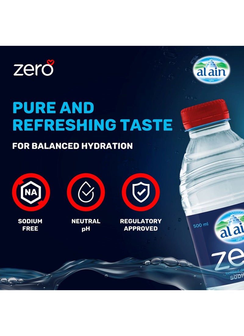 Al Ain - Zero Bottled Drinking Water 500ml Pack of 12 - Image 1