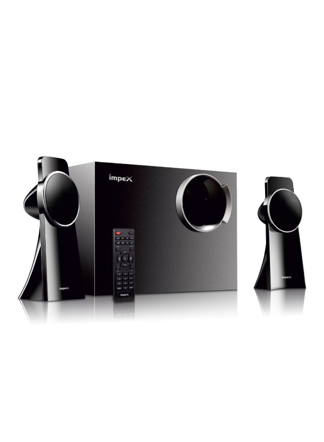 Spinto Portable Multimedia Bluetooth Speaker System Black