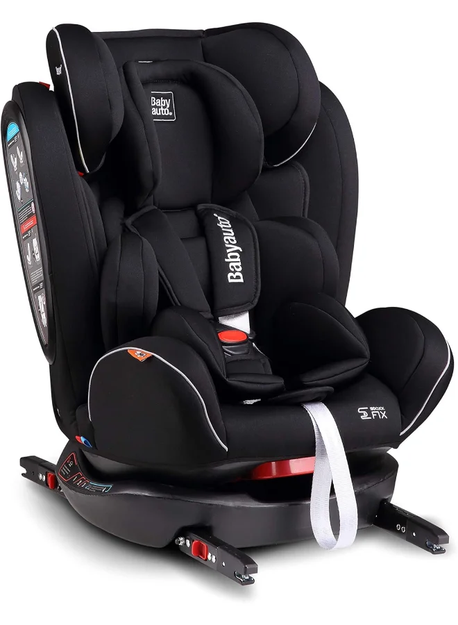 Babyauto Baby Auto Neofix Car Seat with Up To 4 Positions, 0 to 12 Years - Black