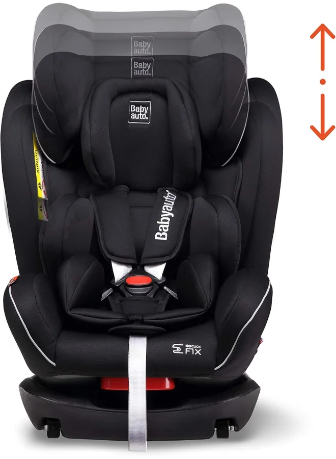 Babyauto Baby Auto Neofix Car Seat with Up To 4 Positions, 0 to 12 Years - Black