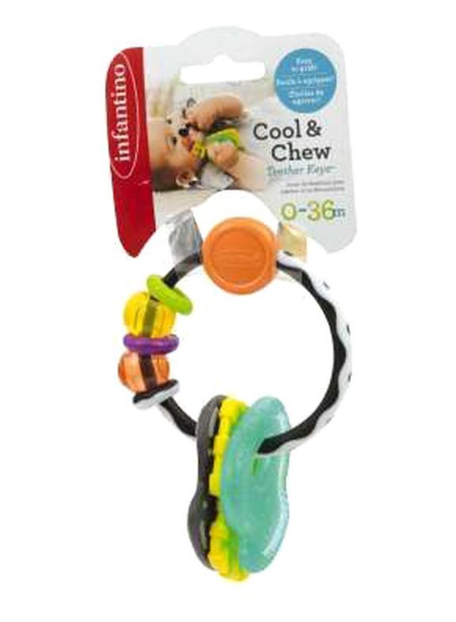 infantino Slide And Chew Baby Teether Keys Baby Teething Toy - Assorted  - Image 3