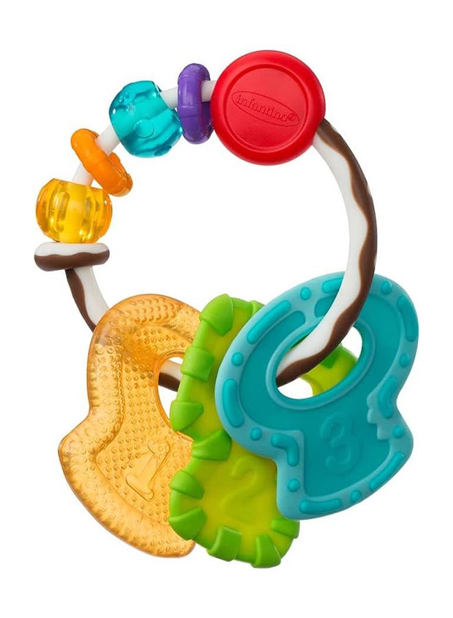 infantino Slide And Chew Baby Teether Keys Baby Teething Toy - Assorted  - Image 2