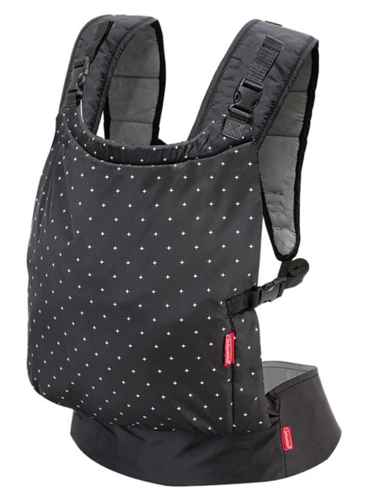 infantino Zip 2 In 1 Travel Carrier With Padded Shoulder, Shoulder Straps/Wide Waist Belt Easy To Fold And Unpack facing In And Back Pack Position, Black, Zip Travel Carrier And Trade - Image 1