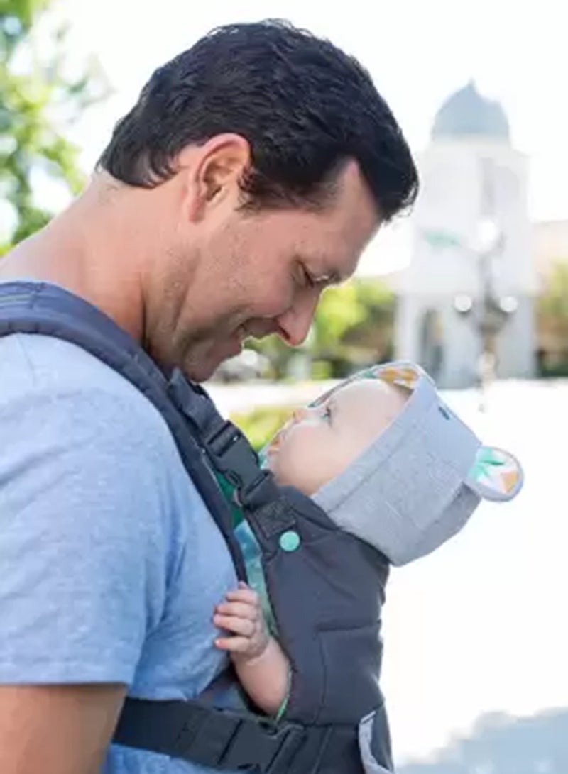 infantino - Cuddle Up Ergonomic Hoodie Baby Carrier With Removable Canopy, Grey - IN005331, 12 To 40 Lbs - Image 1