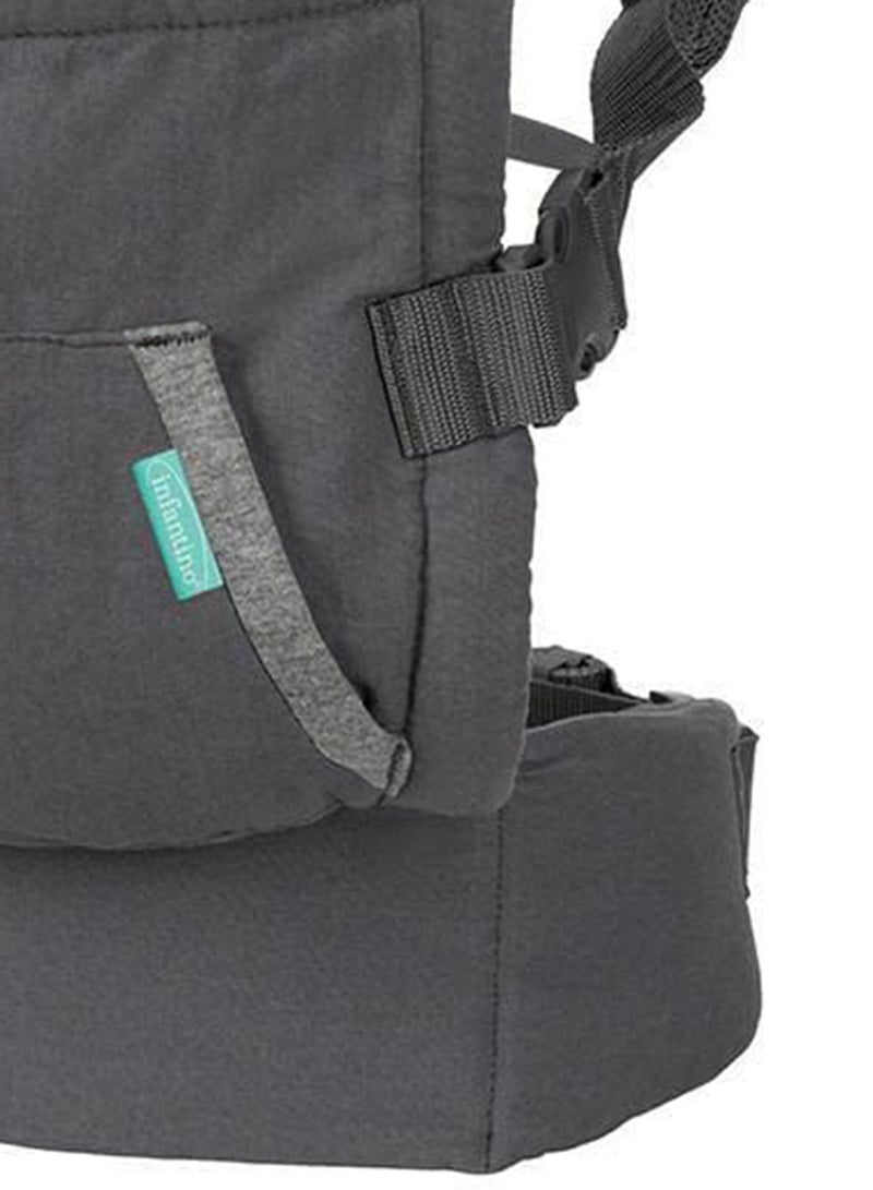 infantino - Cuddle Up Ergonomic Hoodie Baby Carrier With Removable Canopy, Grey - IN005331, 12 To 40 Lbs - Image 1