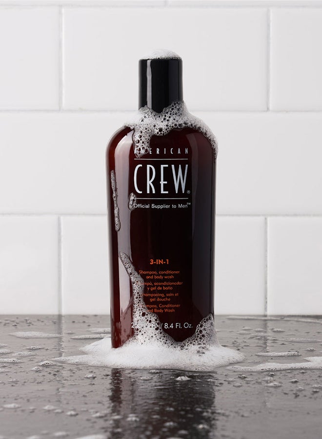 AMERICAN CREW 3 In 1 Shampoo, Conditioner And Body Wash For Men 450ml  - Image 2