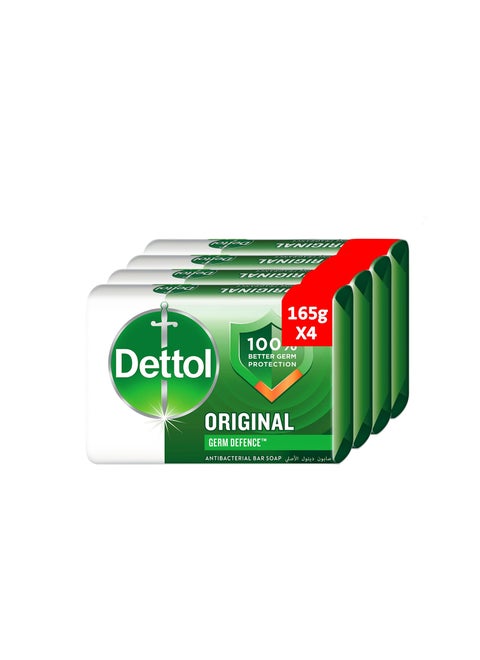 Original Anti Bacterial Bar Soap 165g Pack of 4