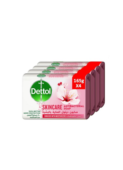 Skincare Anti Bacterial Bar Soap 165g Pack of 4