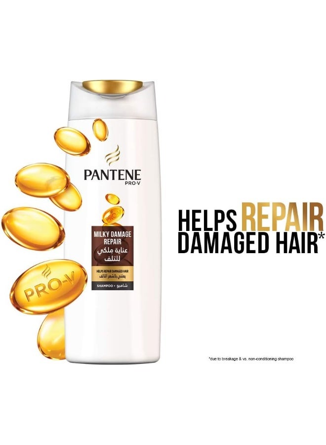 بانتين مجموعة شامبو وبلسم عناية مِلكي للتلف 760ملليلتر - Image 3