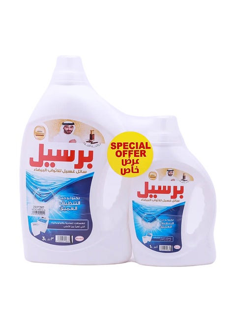 منظف ​​سائل أبيض، بتقنية التنظيف العميق للغسالات ذات التحميل العلوي، العود 3+1 لتر 4لترات