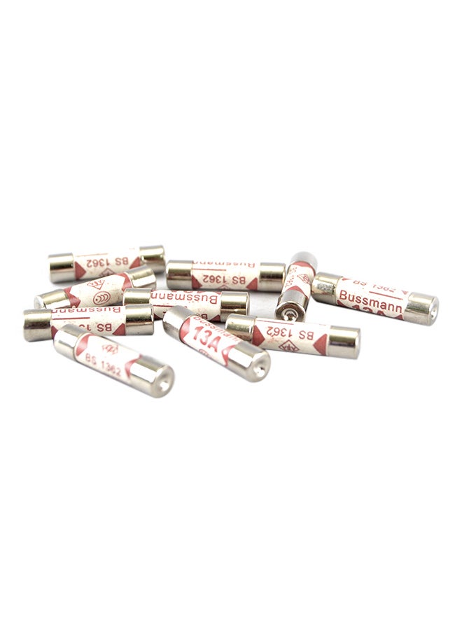 Terminator 10-Piece Porcelain Ceramic Fuse 13A Set White 10x10x10cm - Image 3
