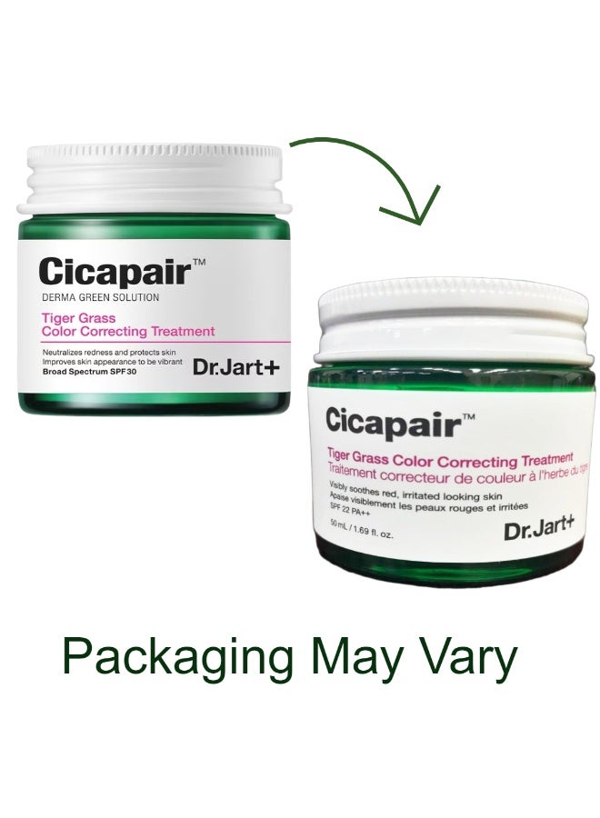 Dr. Jart Cicapair Tiger Grass Color Correcting Treatment Spf 22, 50Ml Packaging May Vary Green - Image 2