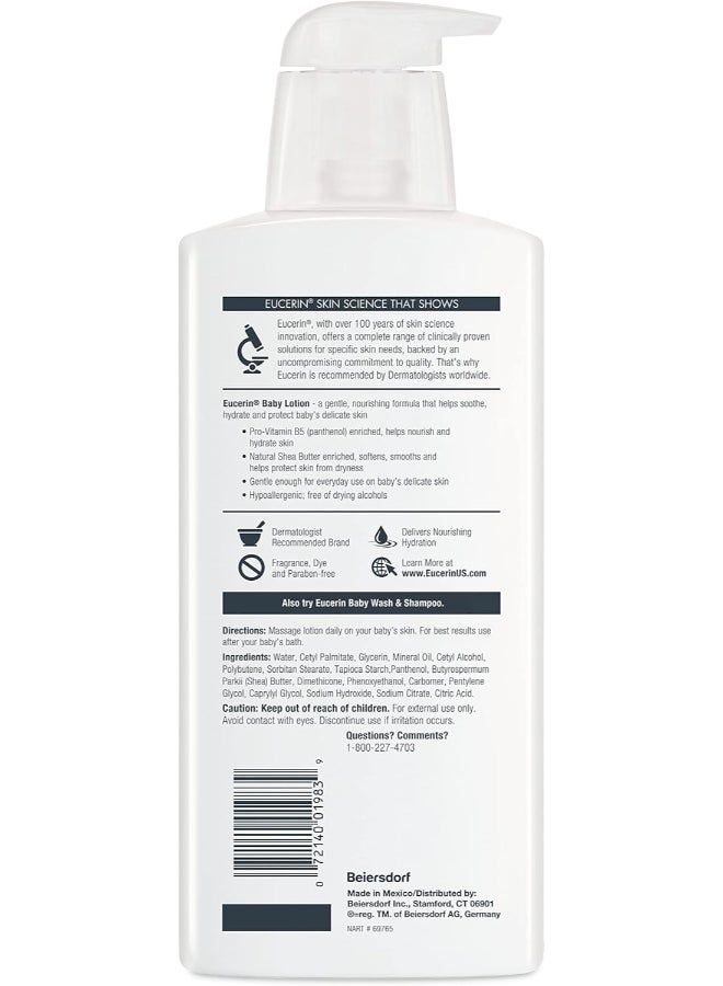 Eucerin Baby Lotion, Sensitive Skin 400Ml Packaging May Vary  - Image 5