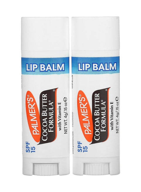 2-Piece Cocoa Butter Formula Lip Balm SPF15 8grams