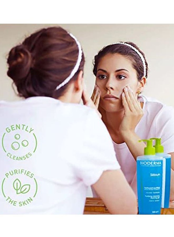 Bioderma Sebium Cleansing And Foaming Gel 500ml - Image 2