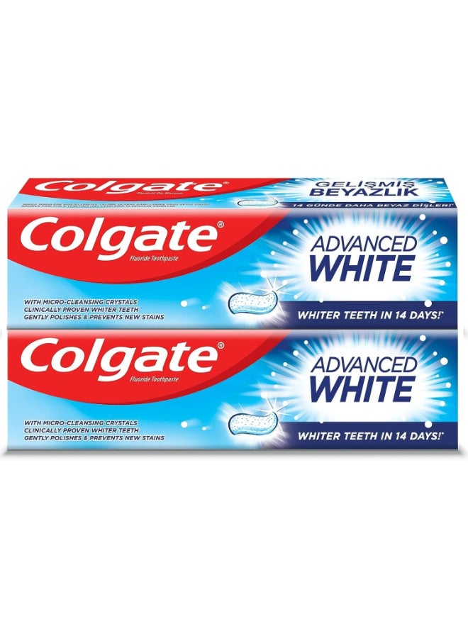 Colgate - Advanced Whitening Toothpaste 100ml Pack of 2 - Image 1