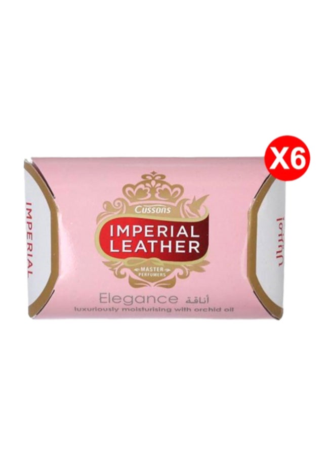 Imperial Leather Elegance Soap Pack of 6 Pink 125grams - Image 1