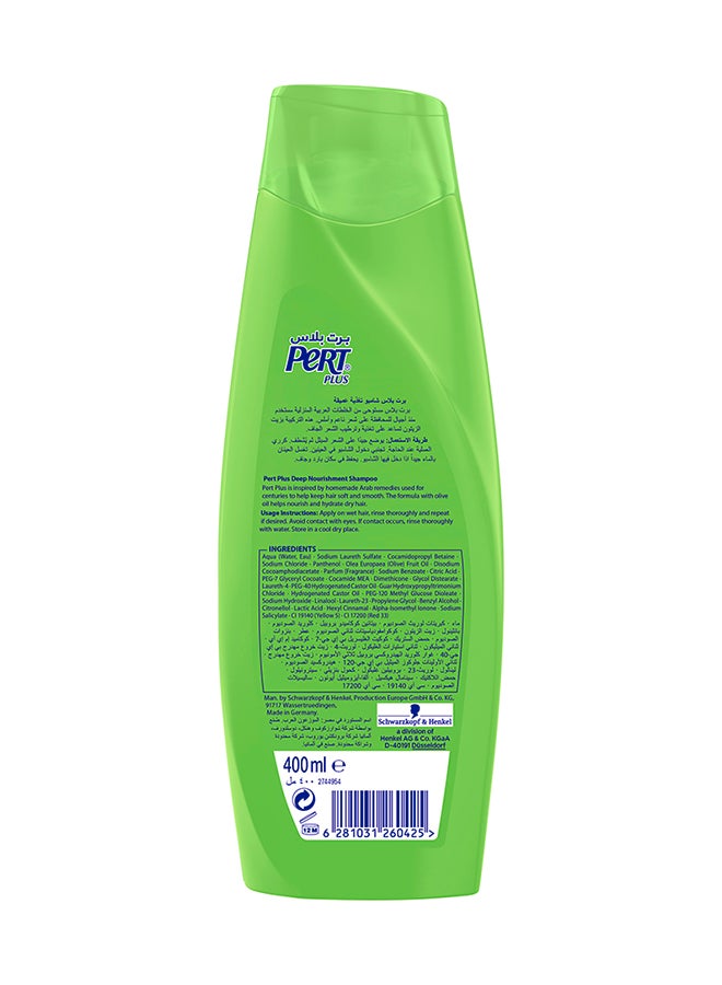 PERT PLUS - Deep Nourishment Shampoo For Dry Hair With Olive Oil And Rosemary Extract Multicolour 400ml - Image 1