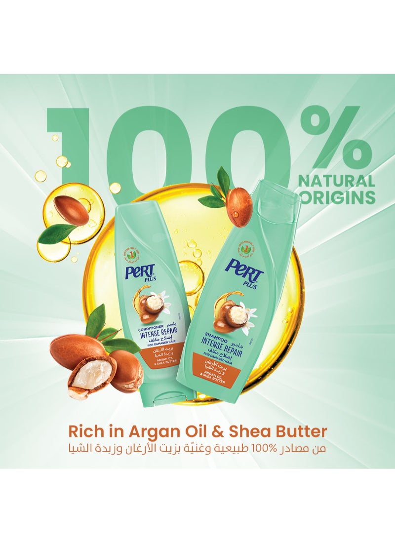 PERT PLUS Shampoo for Damaged Hair with Argan Oil and Shea Butter 400ml - Image 4