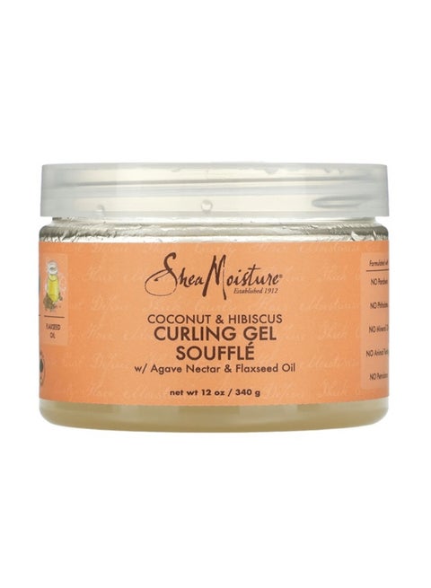Souffle Coconut And Hibiscus Curling Gel Orange/White 340grams