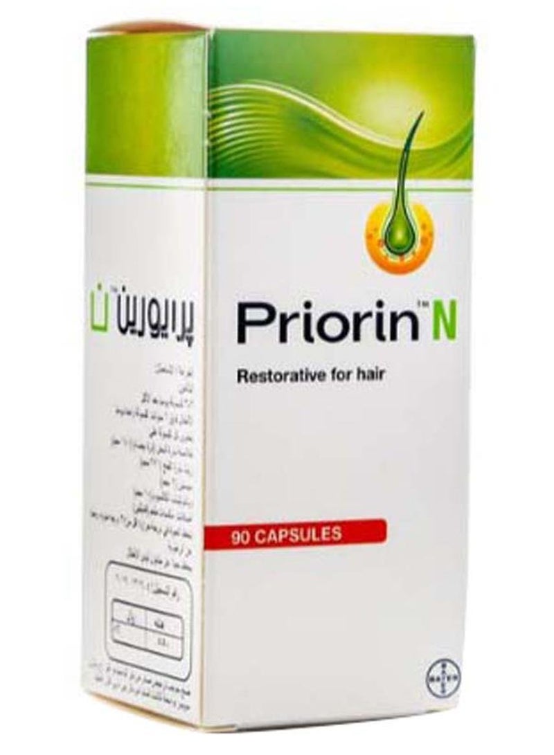 90 كبسولة من بريورين لإطالة الشعر