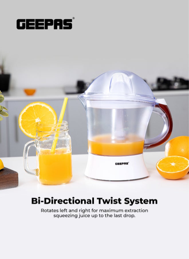 جيباس عصارة حمضيات - عصائر سريعة وصحية ومغذية - مع قمعين 1.2 L 25 W GCJ5384 أبيض - Image 5
