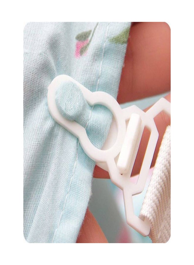 4-Piece Adjustable Bed Sheet Clip Set Pink 24cm - Image 4