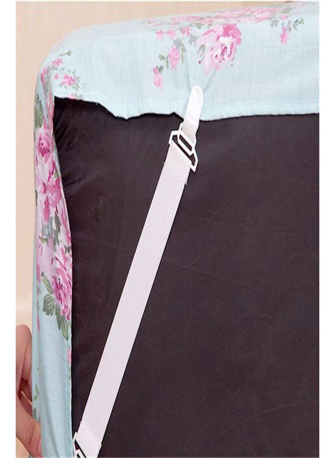 4-Piece Adjustable Bed Sheet Clip Set Pink 24cm - Image 5