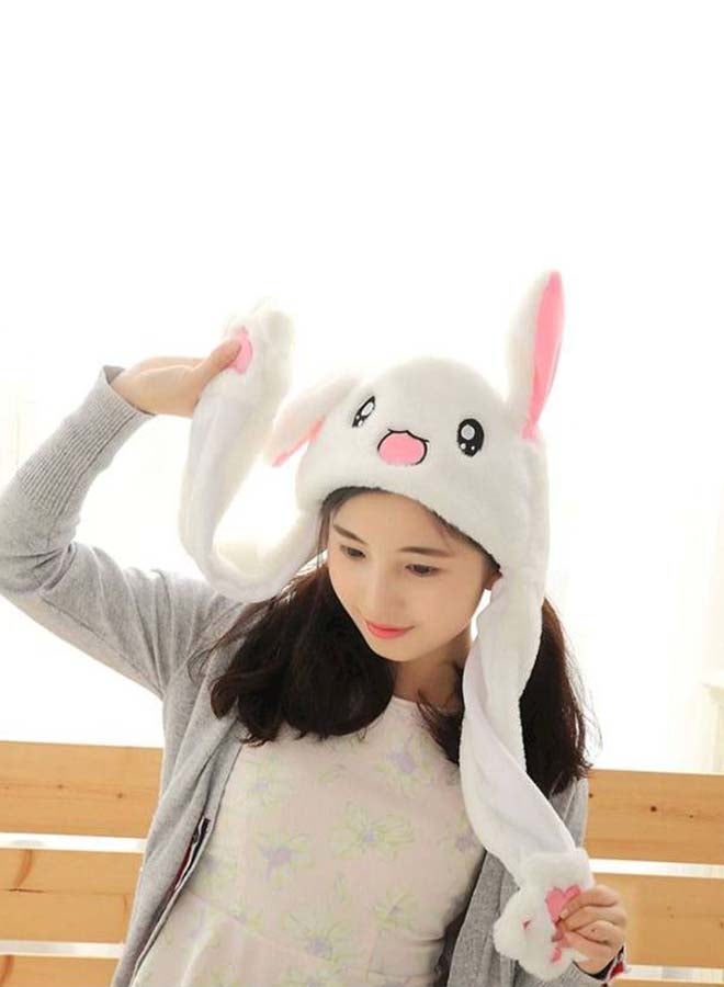 قبعة على شكل أرنب بأذنين متحركتين 23.62بوصة - Image 1