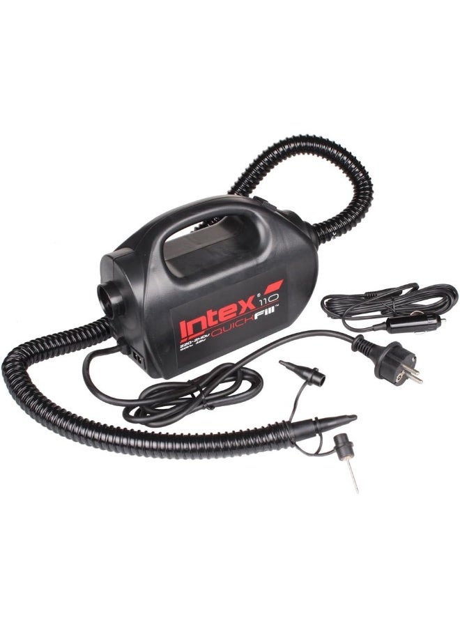 Intex 220-240 Volt Quick-Fill High Psi Indoor/Outdoor Electric Pump Black 26.9x13.9x17.1cm - Image 1