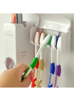 Generic Automatic Squeezing Toothpaste Dispenser White  - Image 2