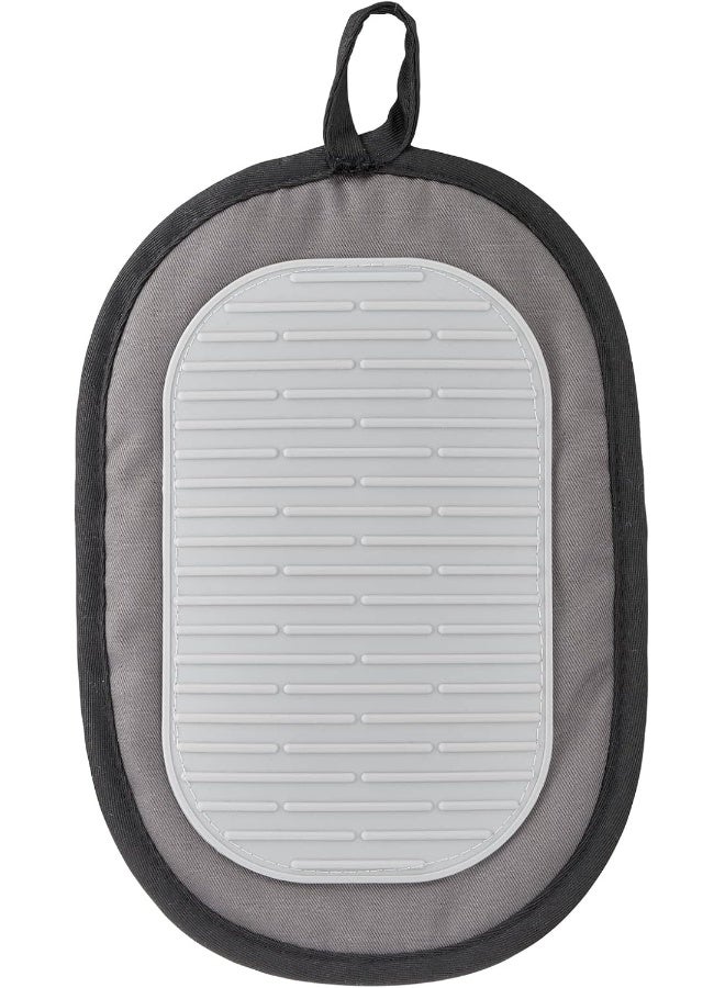 Tefal TEFAL Comfort Pot Holder | Kitcken Tool | High-Heat Resistance | Non-slip inner grip | Ergonomic Design | Black | Silicone | K1298314 Grey/Black 27.6x19.2x7.6cm  - Image 2