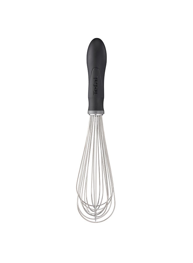 تيفال TEFAL Tools & Gadgets COMFORT WHISK | أدوات ومستلزمات تيفال كومفورت خفاقة | 28 سم | آمنة للغسل في غسالة الصحون | مقبض مريح وغير قابل للانزلاق | عالية الجودة ومقاومة للحرارة | تصميم احترافي | K1291714 أسود/ فضي ‎31.9x7.9x5.9سم  - Image 2