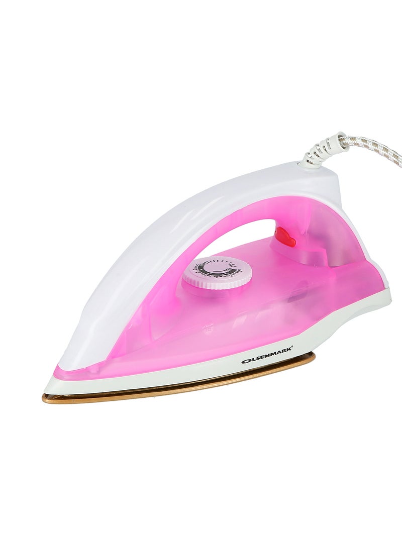 Olsenmark - Dry Iron 1200 W Omdi1696 White/Pink - Image 1