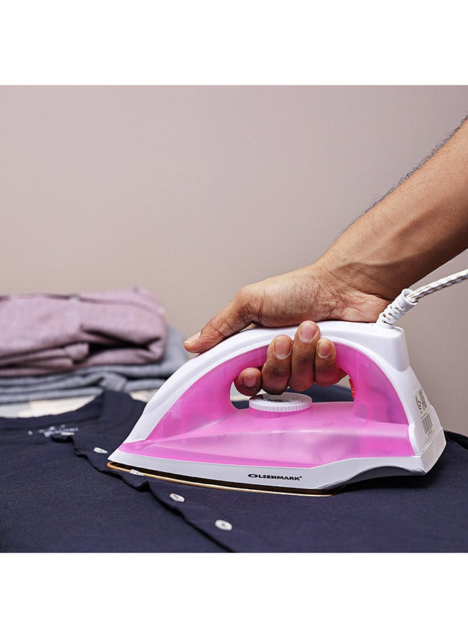 Olsenmark - Dry Iron 1200 W Omdi1696 White/Pink - Image 1