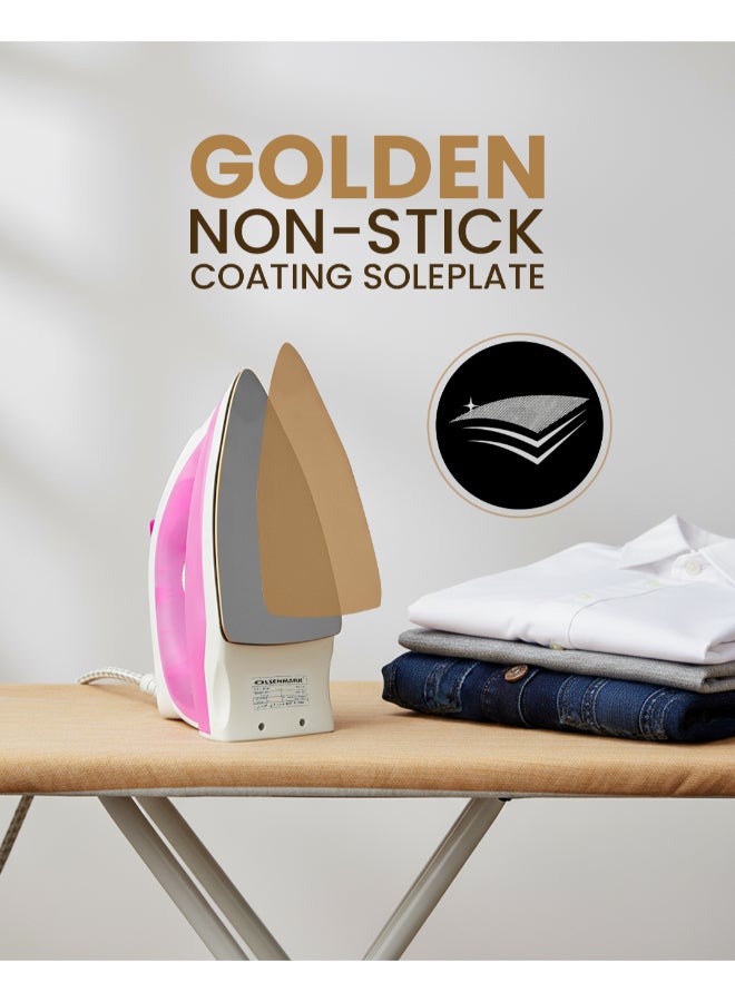 Olsenmark Dry Iron 1200 W Omdi1696 White/Pink - Image 2