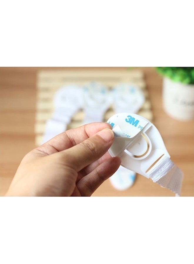 10-Piece Drawer Door Cabinet Cupboard Toilet Safety Locks Baby - Image 3