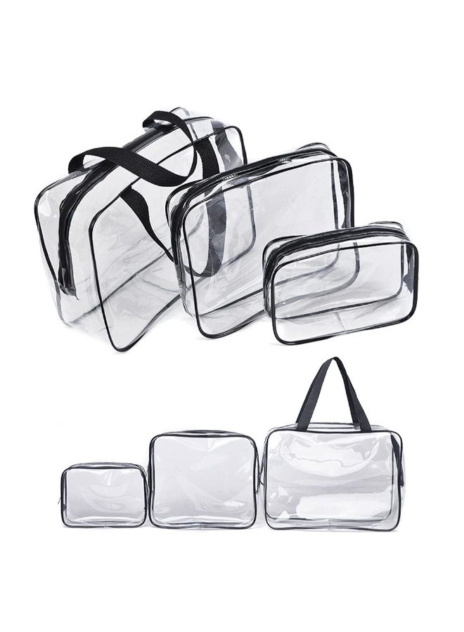 حقيبة مستحضرات تجميل شفافة أخضر - Image 2