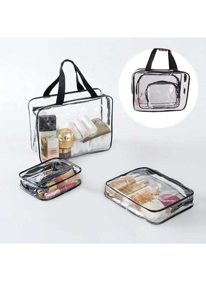 حقيبة مستحضرات تجميل شفافة أخضر - Image 4