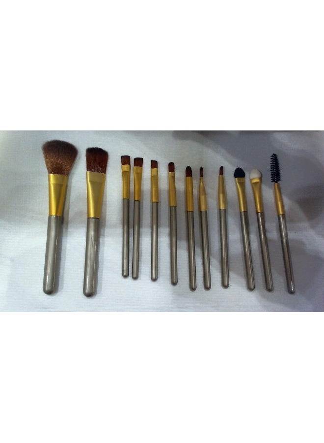 ماركة غير محددة - 12 قطعة طقم فراشي مستحضرات تجميل - Image 1
