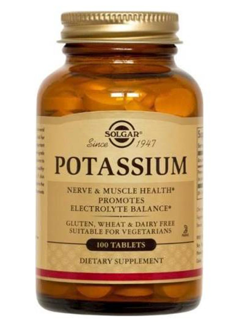 Solgar Potassium Nerve And Muscle Health - 100 Tablets