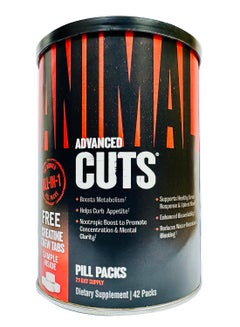 UNIVERSAL NUTRITION Animal Advanced Cuts Pill Pack 21 Day Supply Dietary Supplement - 42 Packs  - Image 1