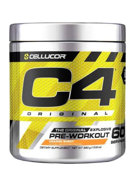 C4 Original Explosive Pre-Workout - Orange Brust - 60 Servings  390 Gm