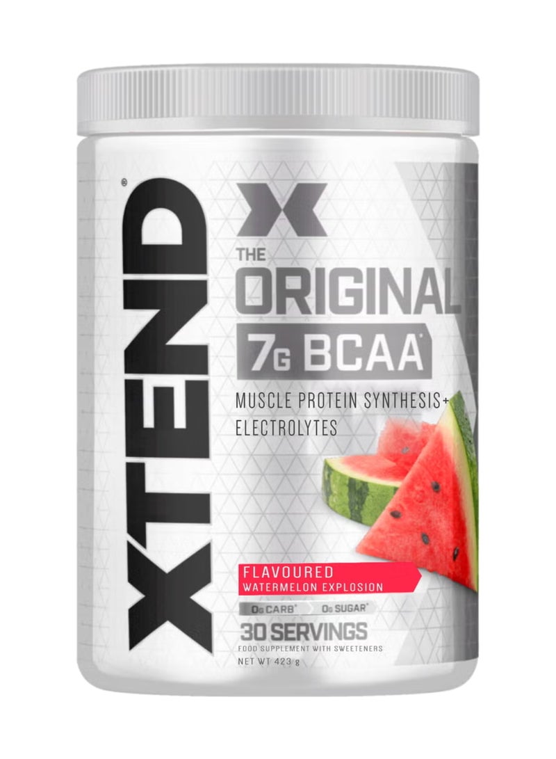 SCIVATION N23978154A Original 7G BCAA Muscle Recovery + Electrolytes Watermelon Explosion 30 Servings 423 Grams  - Image 1