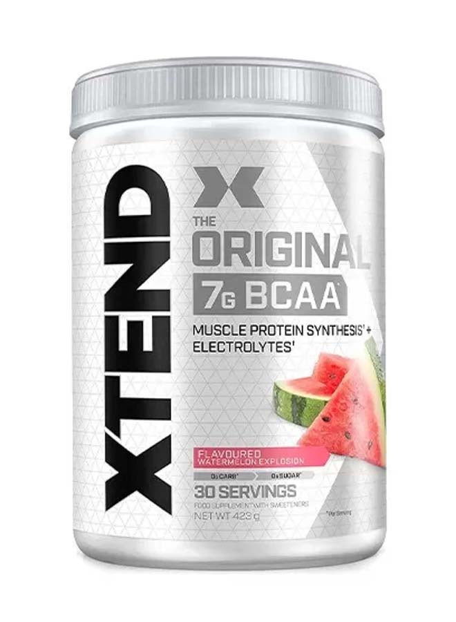 SCIVATION The Original 7G BCAA Muscle Protein Synthesis + Electrolytes Watermelon Explosion 30 Servings 423 Grams - Image 1