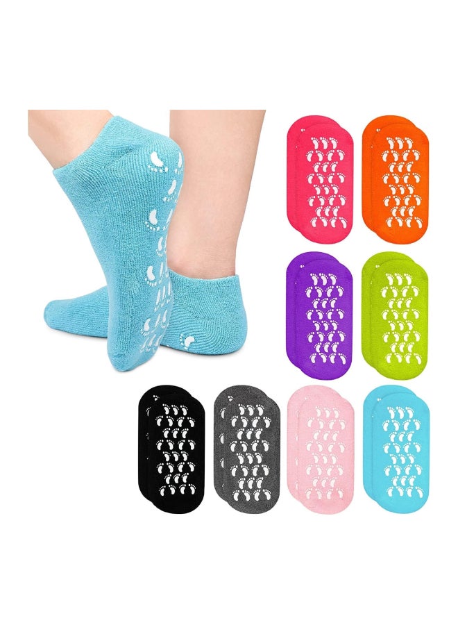 Generic - 1 Pair Moisturizing Treatment Gel Spa Socks Multicolour - Image 1