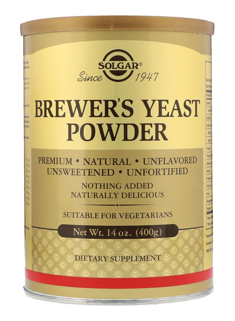 Solgar Yeast Powder, Suitable For Vegans 400G - Image 1