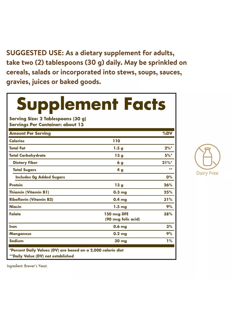 Solgar Yeast Powder, Suitable For Vegans 400G - Image 2