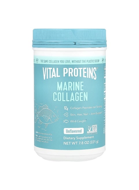 Marine Collagen, Unflavored, 7.8 oz Packaging May Vary
